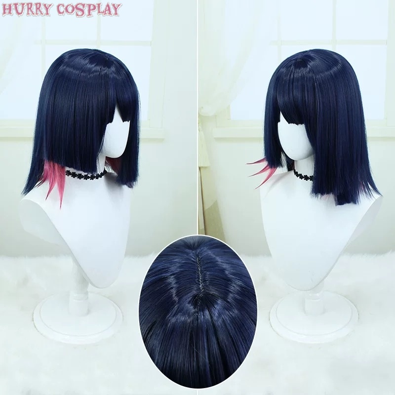 Game Cosplay,Zenless Zone Zero,Wigs,Zenless Zone Zero Elenjoe Shark Maid Cosplay Costume - Wig